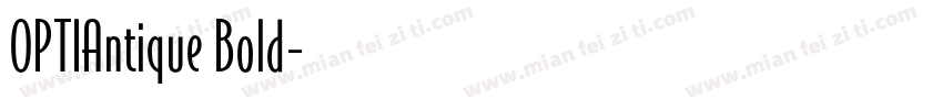 OPTIAntique Bold字体转换